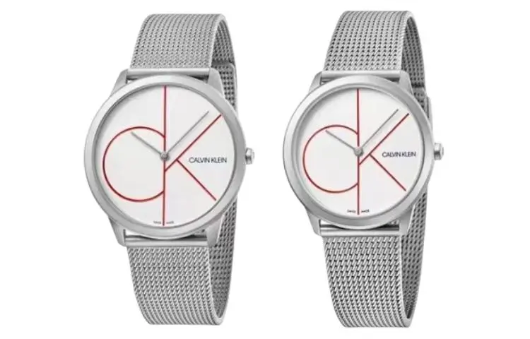 CK/Calvin Klein Wrist Watches Quartz Movement Stainless Steel Strap 40mm&35mm White Dial Unisex K3M52152/K3M51152