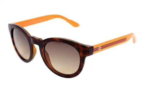 GUCCI Cat Eye Sunglasses Women's Brown