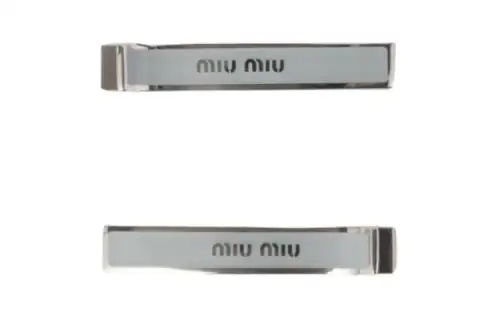 MIU MIU Hair Clips Women's Silver