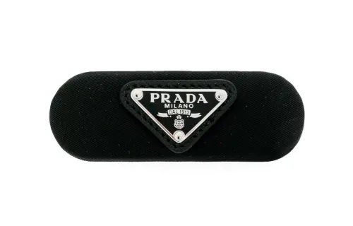 Prada Logo Plaque Hair Clip