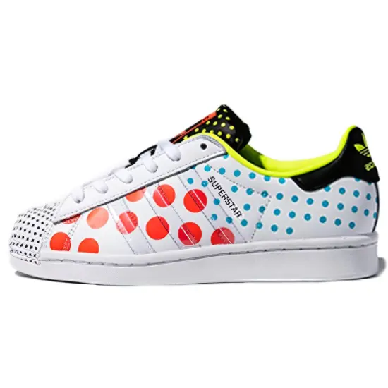 Adidas Originals Superstar Series Skateboard Shoes Unisex Low-top White/Red/Blue
