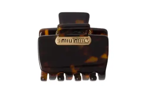 MIU MIU Hair Clips Women's Tortoiseshell