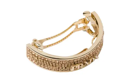 PRADA Hair Clips Women's Gold