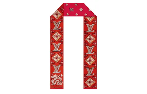 LOUIS VUITTON Precious Dragon Silk Bandeau