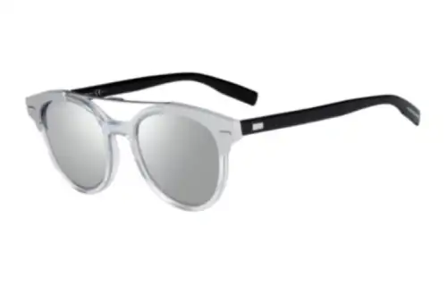 DIOR Acetate Browline Sunglasses Women's Silver