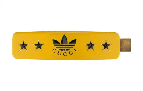 GUCCI Adidas X Gucci Collaboration Collection Metal Hair Clips Women's Yellow
