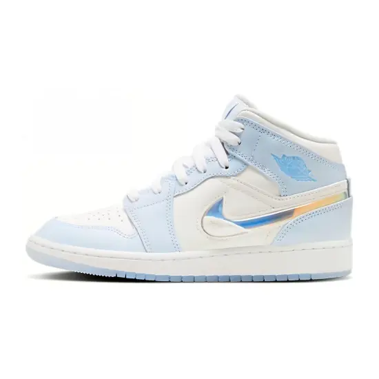 Jordan 1 Mid SE Glitter Swoosh GS