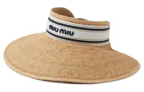 MIU MIU Woven Visor