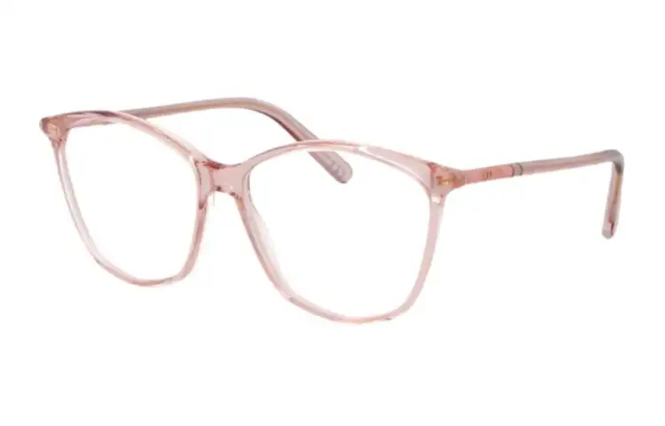 DIOR Acetate Square Eyeglass Frames Unisex Pink