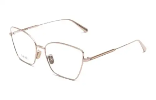 DIOR Irregular Shape Eyeglass Frames Unisex Pink