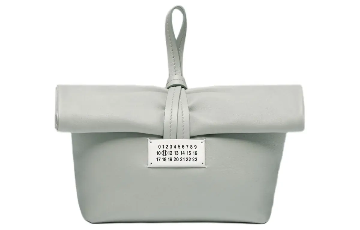 Maison Margiela Paper leather clutch bag