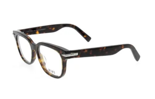 DIOR Square Eyeglass Frames Men's Tortoiseshell
