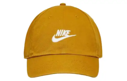 Nike Cotton Baseball Caps Unisex Yellow