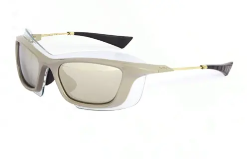 DIOR Metal Acetate Irregular Shape Sunglasses Unisex Gray