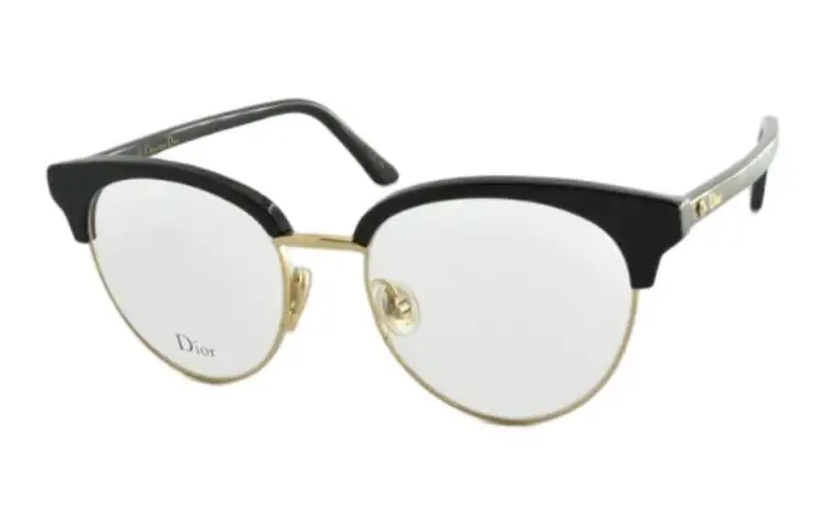 DIOR Browline Sunglasses Women's Black