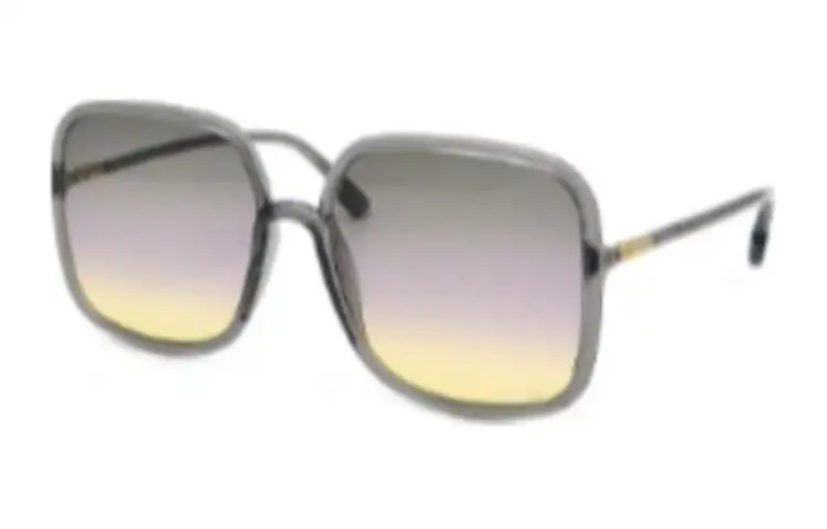 DIOR Square Sunglasses Women's Gray