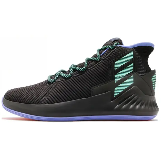 Adidas D Rose 9 Basketball Shoes Men Mid-top Black/Green