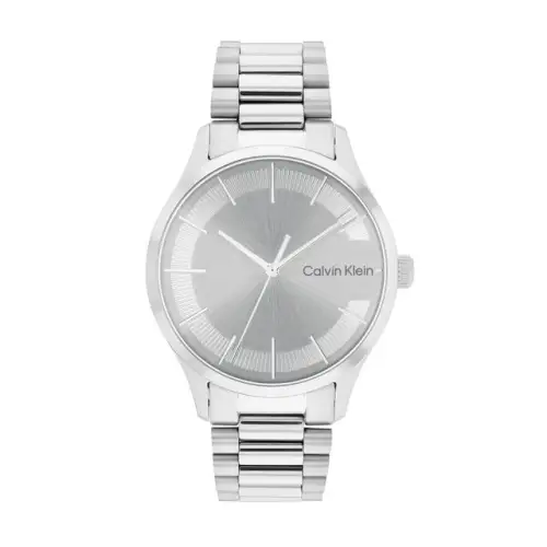 CK/Calvin Klein Wrist Watches Quartz Movement Stainless Steel Strap 40mm Gray Dial Men's Watches 30m Water Resistant