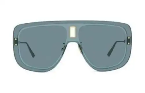 DIOR Acetate Irregular Shape Sunglasses Men's Blue