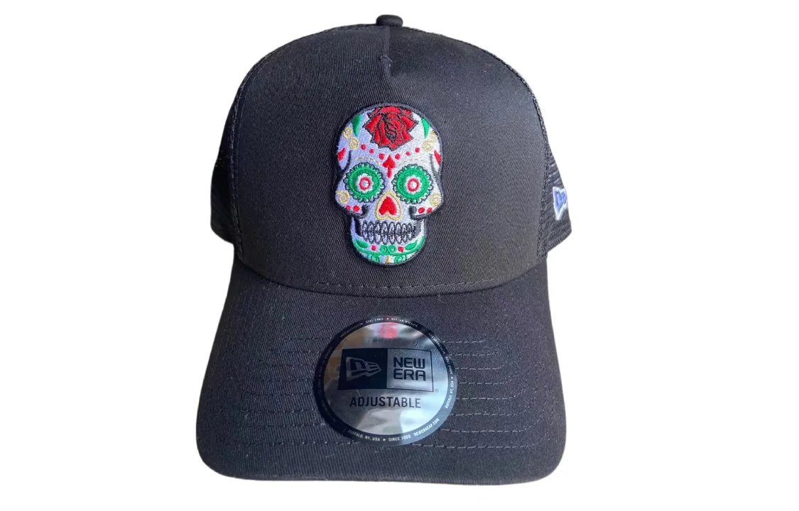 New Era Cotton Polyester Film Fiber Baseball Caps Unisex Black
