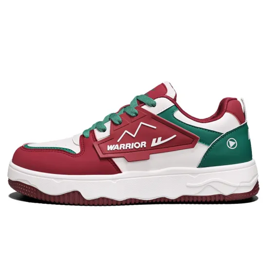 WARRIOR Skateboard Shoes Men Low-Top Green