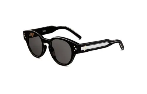 DIOR Irregular Shape Sunglasses Men's Black