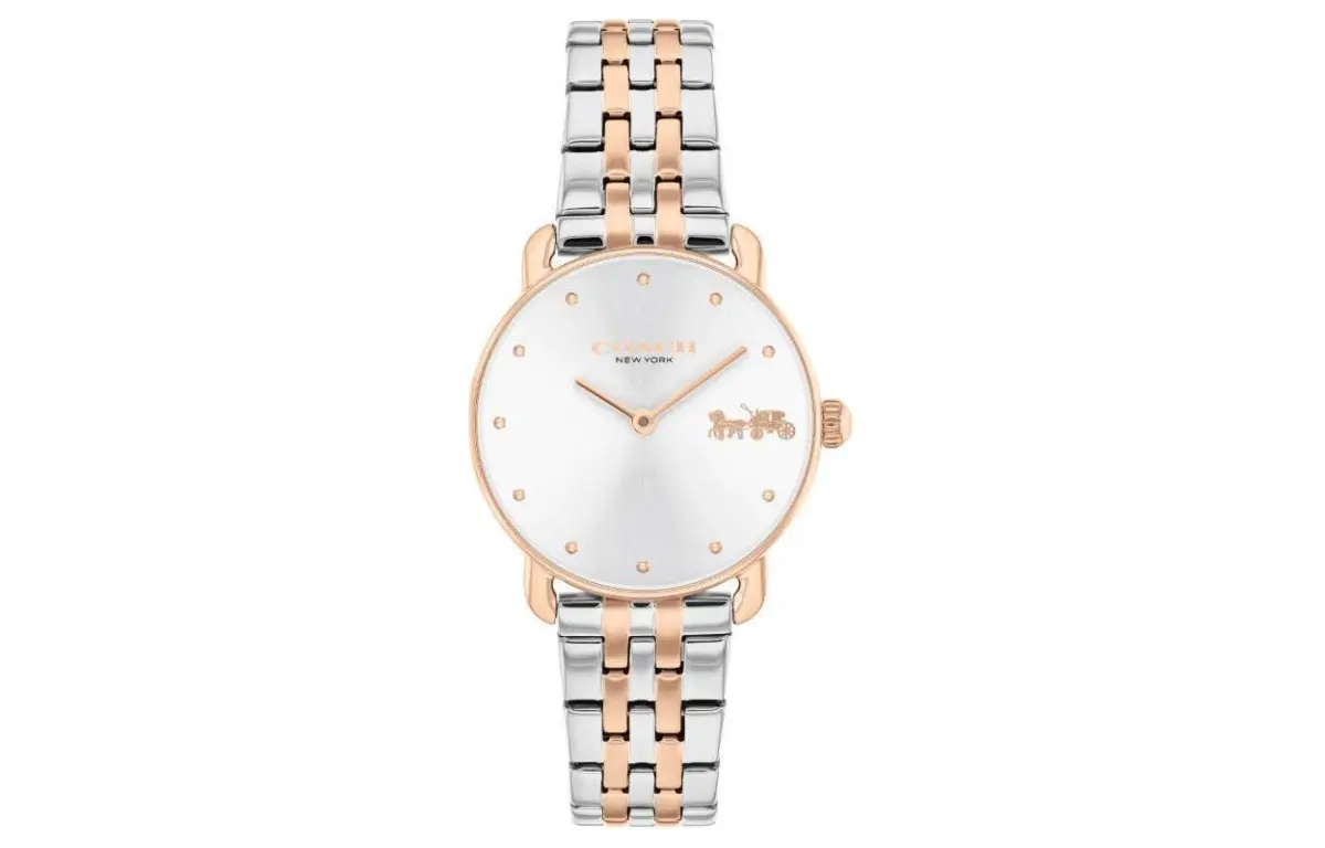 COACH Wrist Watches Quartz Movement Stainless Steel Strap White Dial Unisex