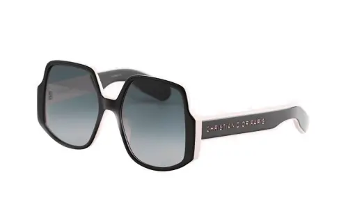 DIOR Plate Frame Irregular Shape Sunglasses Women's Multicolor