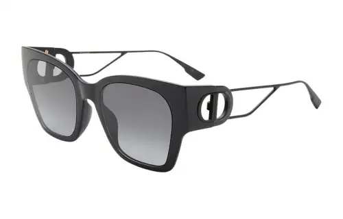 DIOR Metal Square Sunglasses Women's Black