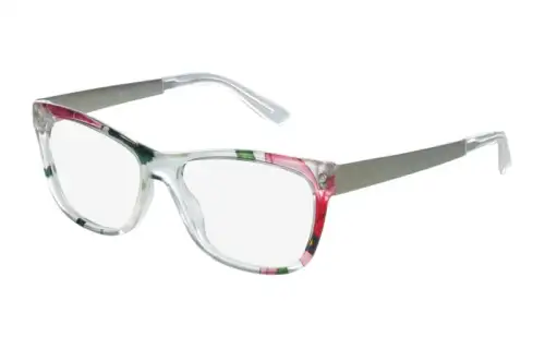 GUCCI Cat Eye Eyeglass Frames Women's Gray