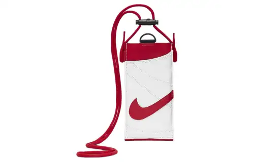 Nike Nylon Spell PU One Shoulder Crossbody Cell Phone Pouch Unisex Red
