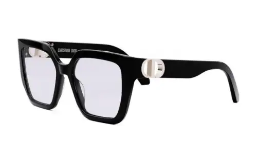 DIOR Acetate Metal Irregular Shape Eyeglass Frames Women's Black