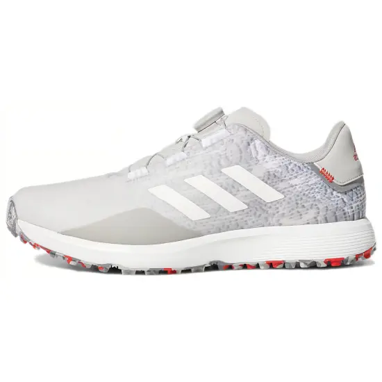Adidas S2G BOA Spikeless Golf Grey Cloud White Grey Three