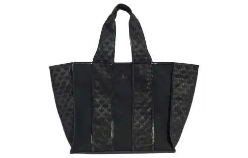 Adidas Originals Polyurethane Tote Bag, Shopping Bag, Shoulder Bag, Handbag Regular Women's Black