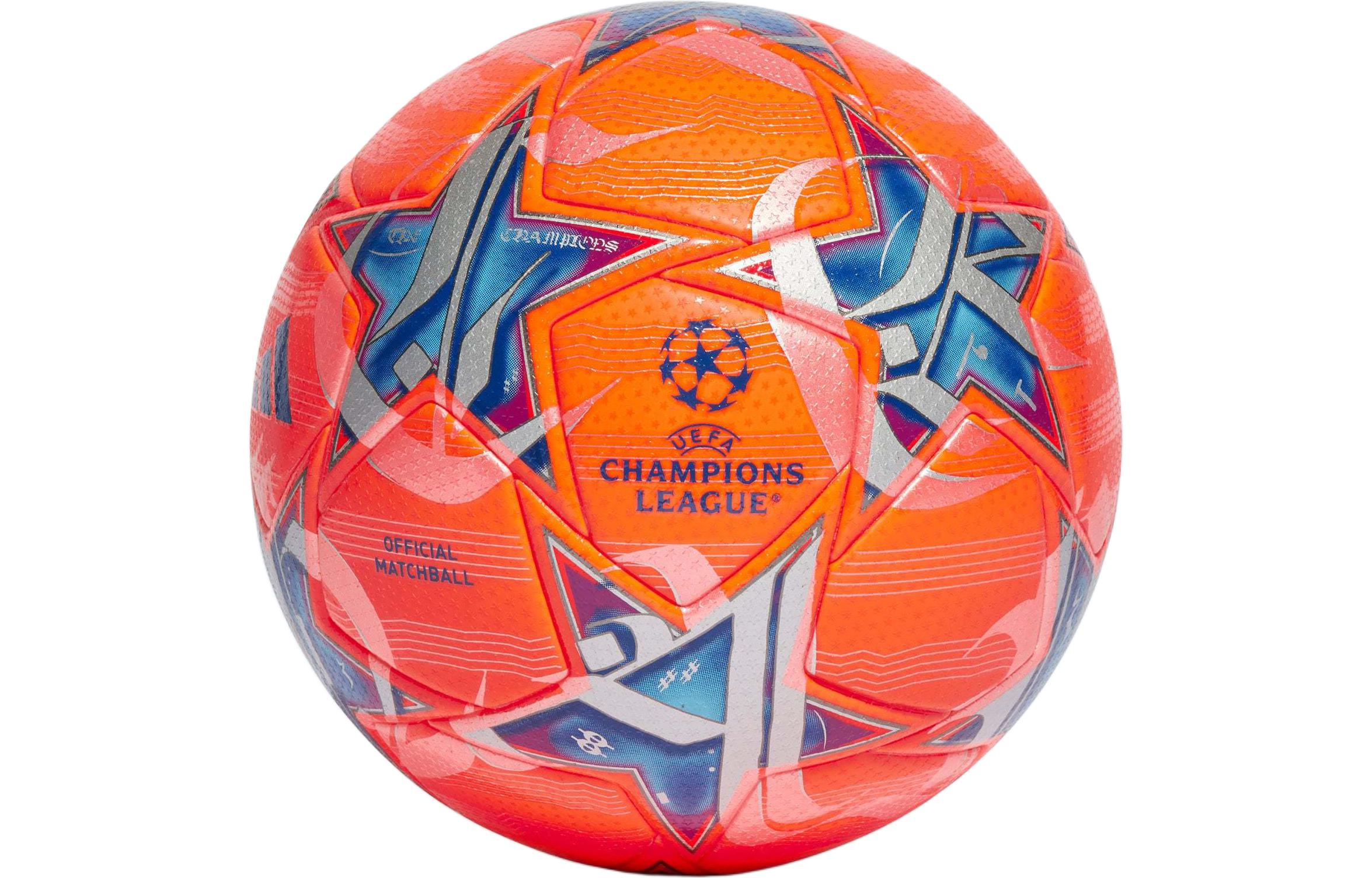 Adidas Size 5 Soccer Ball Pu Seamless Thermal bonding Unisex Fluorescent Red Blue