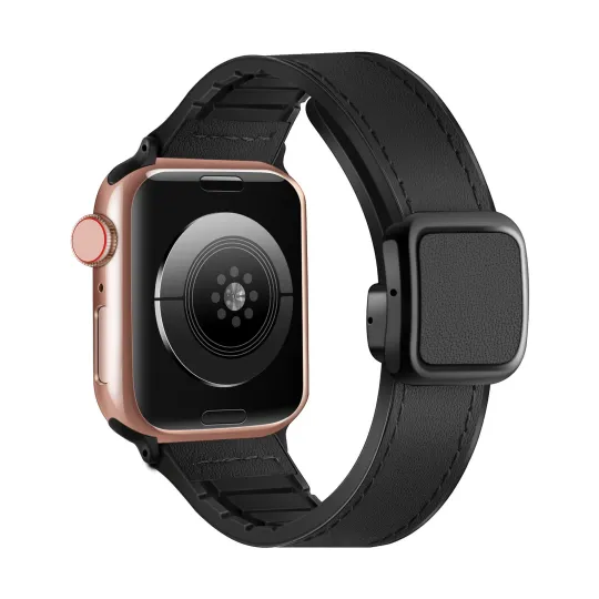 Akkerds Strap Apple Compatibility Genuine Leather Material IWatch S11/S10/S9/8/7/6/5/SE/Ultra 45mm Watch Dial