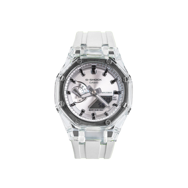Casio, quartz rubber modified watch strap for men and women, dial, custom-made, quartz mechanism, Japanese and Korean