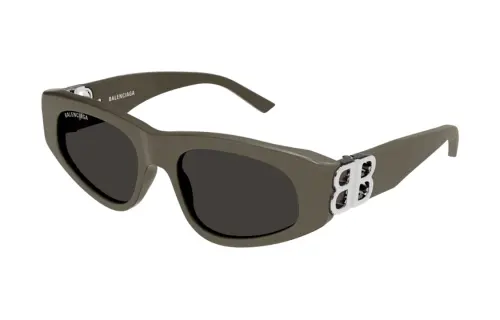 Balenciaga Irregular Shape Sunglasses Women's Brown