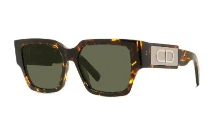 DIOR Acetate Square Sunglasses Unisex Tortoiseshell
