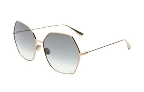 DIOR Irregular Shape Sunglasses Women's Gold