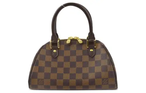 【Pre-Owned】2003 pre-owned Damier Ebene small Rivera handbag