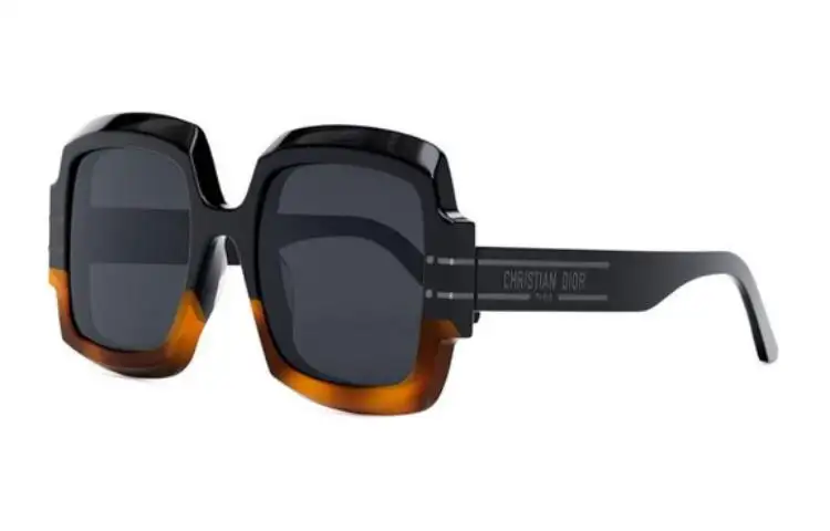 DIOR Square Sunglasses Women's Black