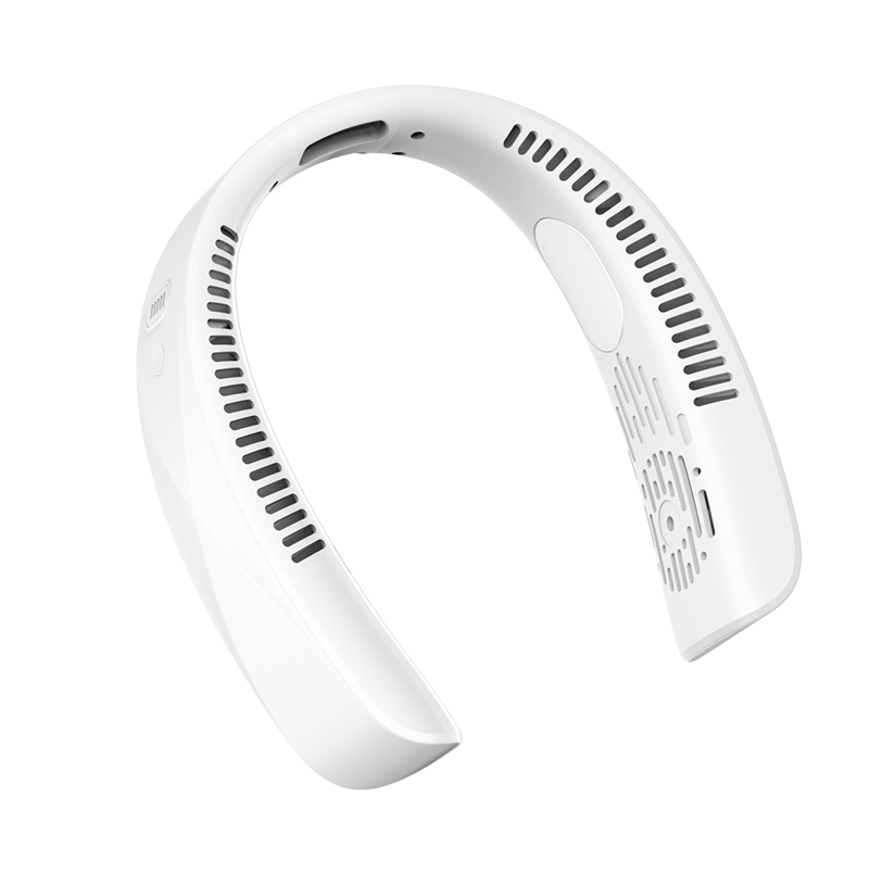 STIGER Stike hanging neck fan dual-drive eight-core hurricane bladeless dual ice-sensing cooling blades five-speed strong wind silent long-lasting battery life cooling and charging student dormitory outdoor compact and convenient