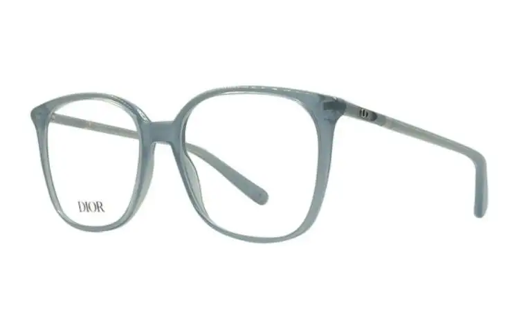 DIOR Acetate Square Eyeglass Frames Women's Blue