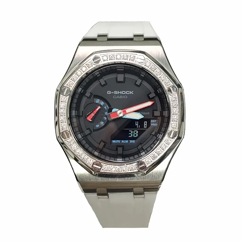 CASIO Men Liquid Crystal/Analog Dual Display Series 44mm Black Watch