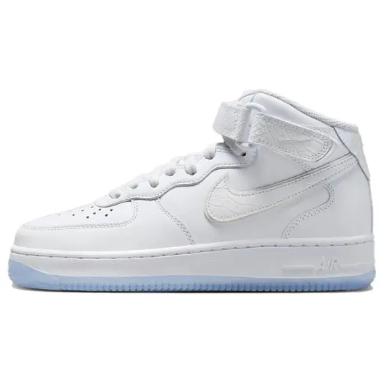 Nike Air Force 1 Mid White Snakeskin Ice Women's
