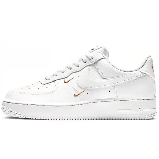 Nike Air Force 1 Low 07 Essential White Metallic Gold Women's
