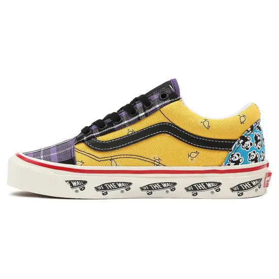 Vans Old Skool Skateboarding Shoes Unisex Low-top Purple/Yellow