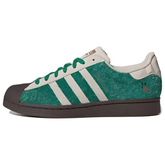 Melting Sadness X Adidas Originals Superstar Series Skateboard Shoes Unisex Low-top Green/White/Black