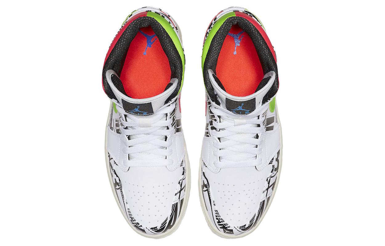 Jordan Air Jordan 1 Mid All Over Logos
